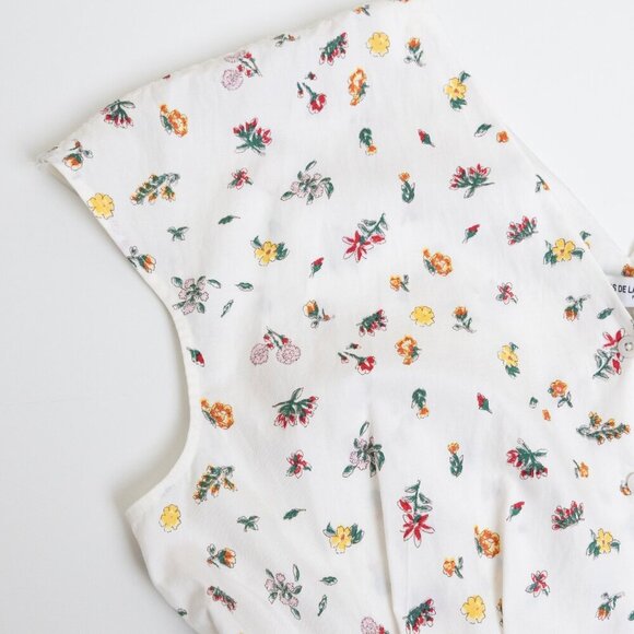 ✨ Uniqlo x Ines de la Fressange Dress Floral Sleeveless Flare Summer White - Picture 6 of 15